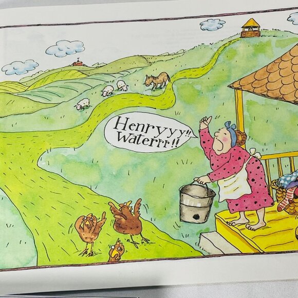 "Theres A Hole In The Bucket" Book & Cassette Set By Nadine Bernard Westcott - Picture 8 of 14